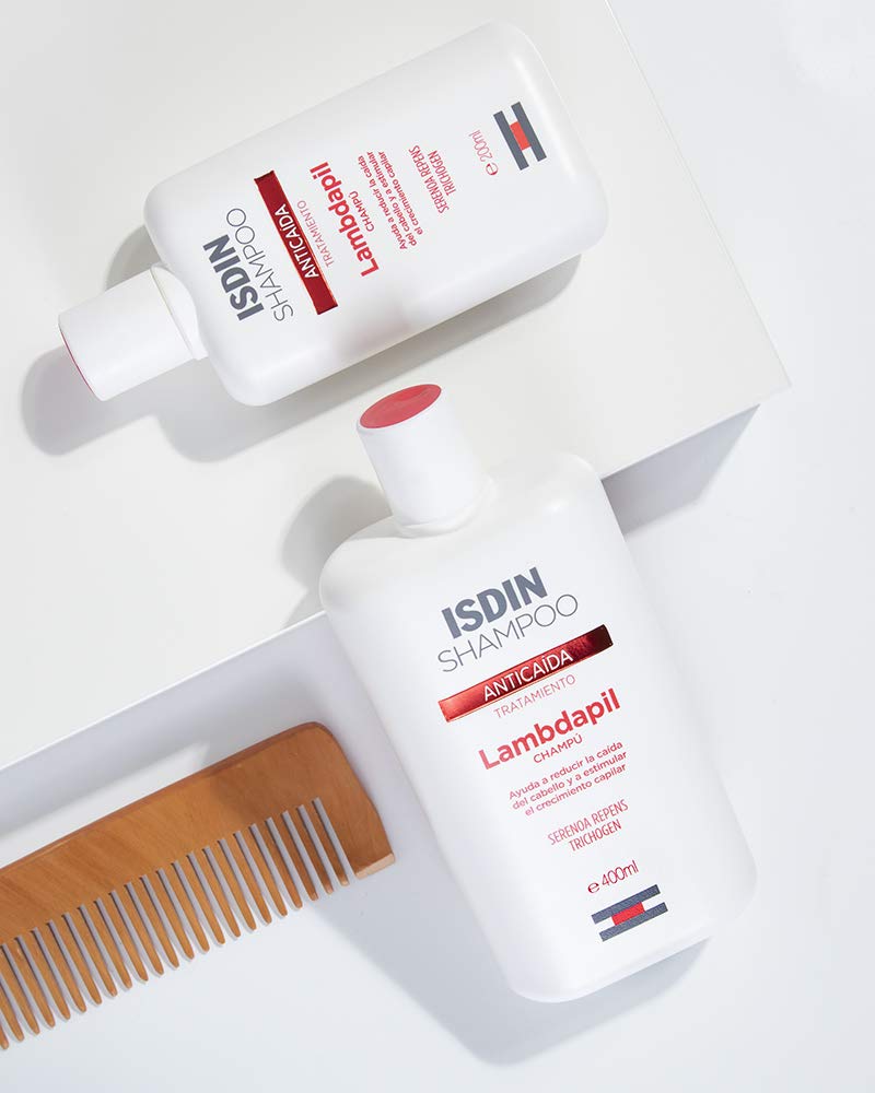 ISDIN Lambdapil, Champú Anticaída, Ayuda a Reducir la Caída del Cabello y Estimula el Crecimiento Capilar, 200ml