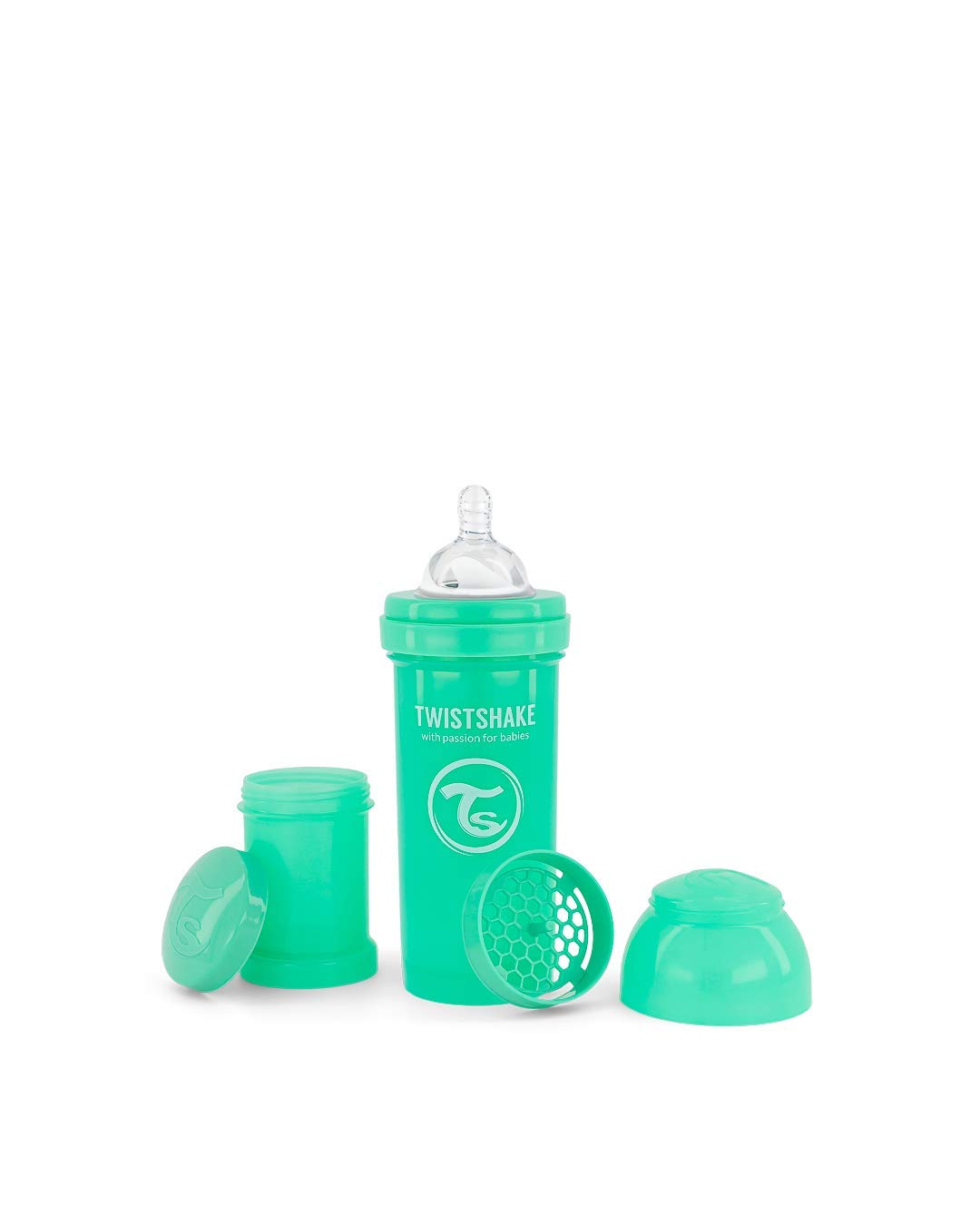 Paquete de Biberones Twistshake Transparente Anticólicos TwistFlow para Bebés