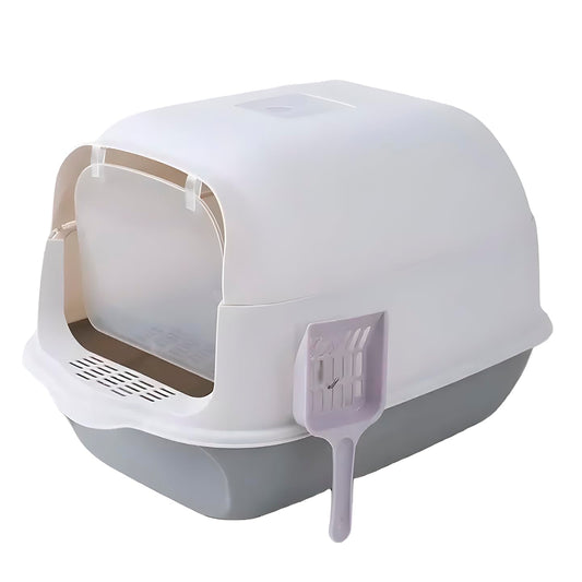 Arenero Cerrado MATCHI con Pala y Filtro Sanitario Azul para Gatos