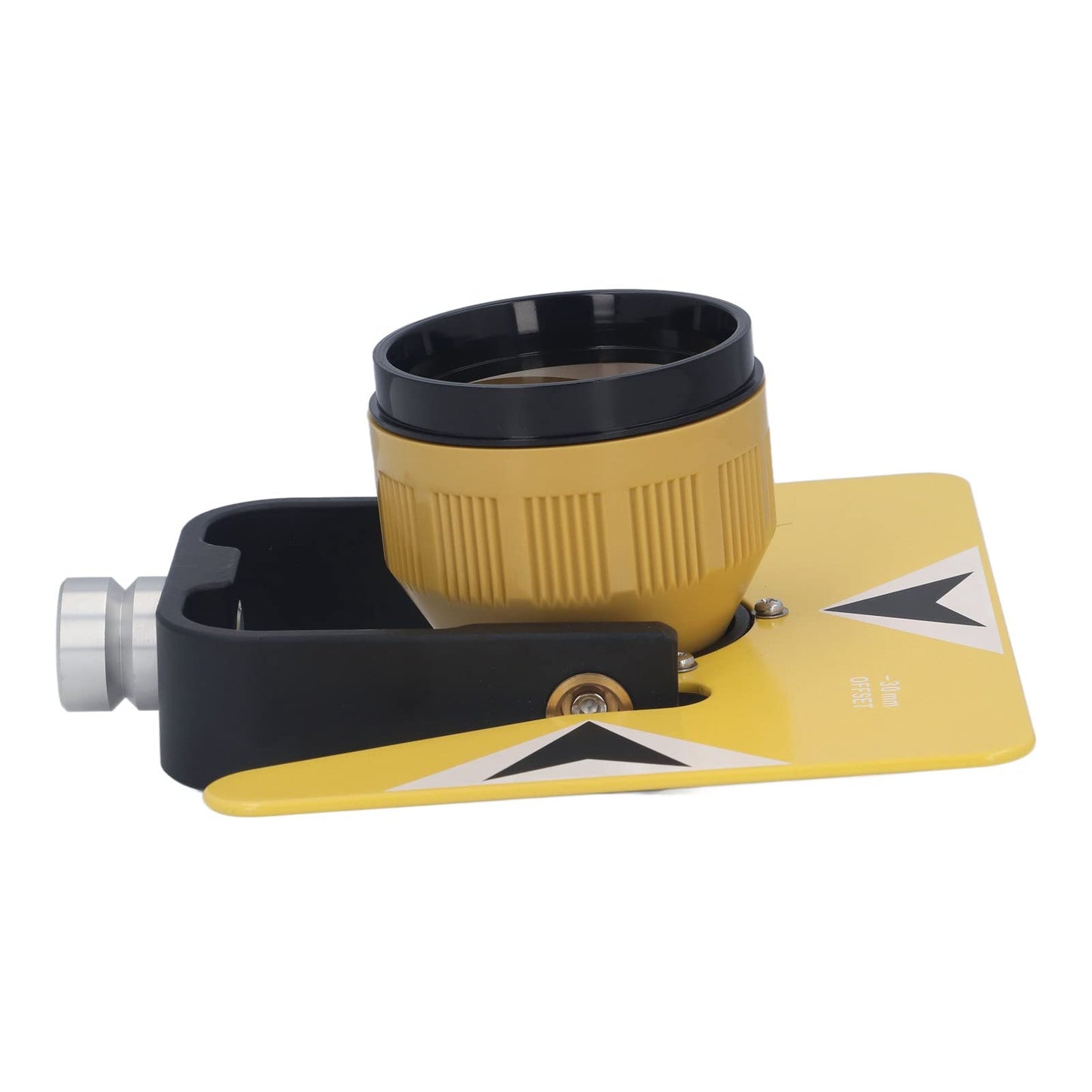 GYZOUKA Prisma de Topografía Estaciones Totales de Vidrio óptico Amarillo Topografía Equipo de Topografía Terrestre con Bolsa de Almacenamiento para Hembra de 5/8 Pulgadas X 11