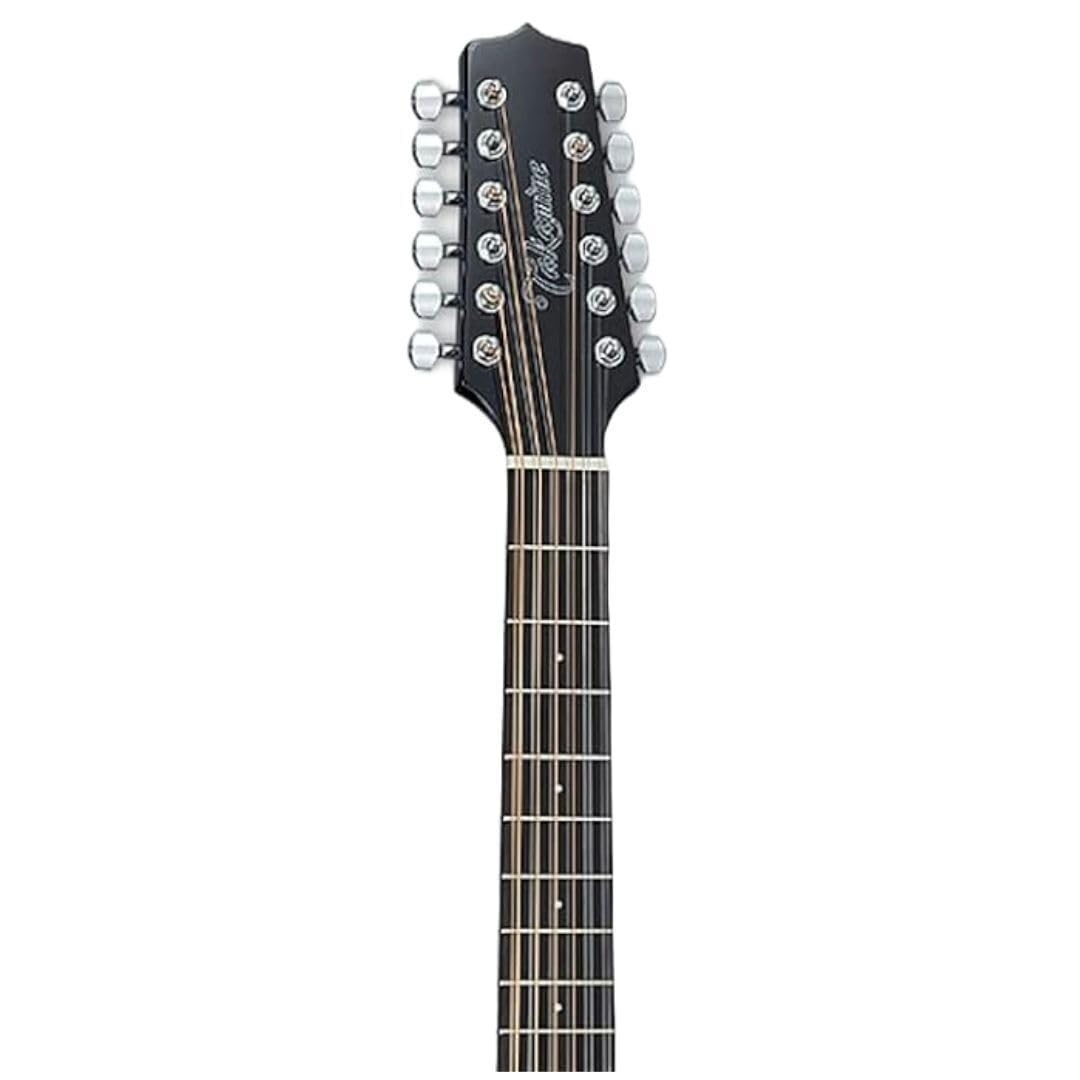 Takamine G Series GD30CE-12 Dreadnought - Guitarra electroacústica de 12 cuerdas, negro