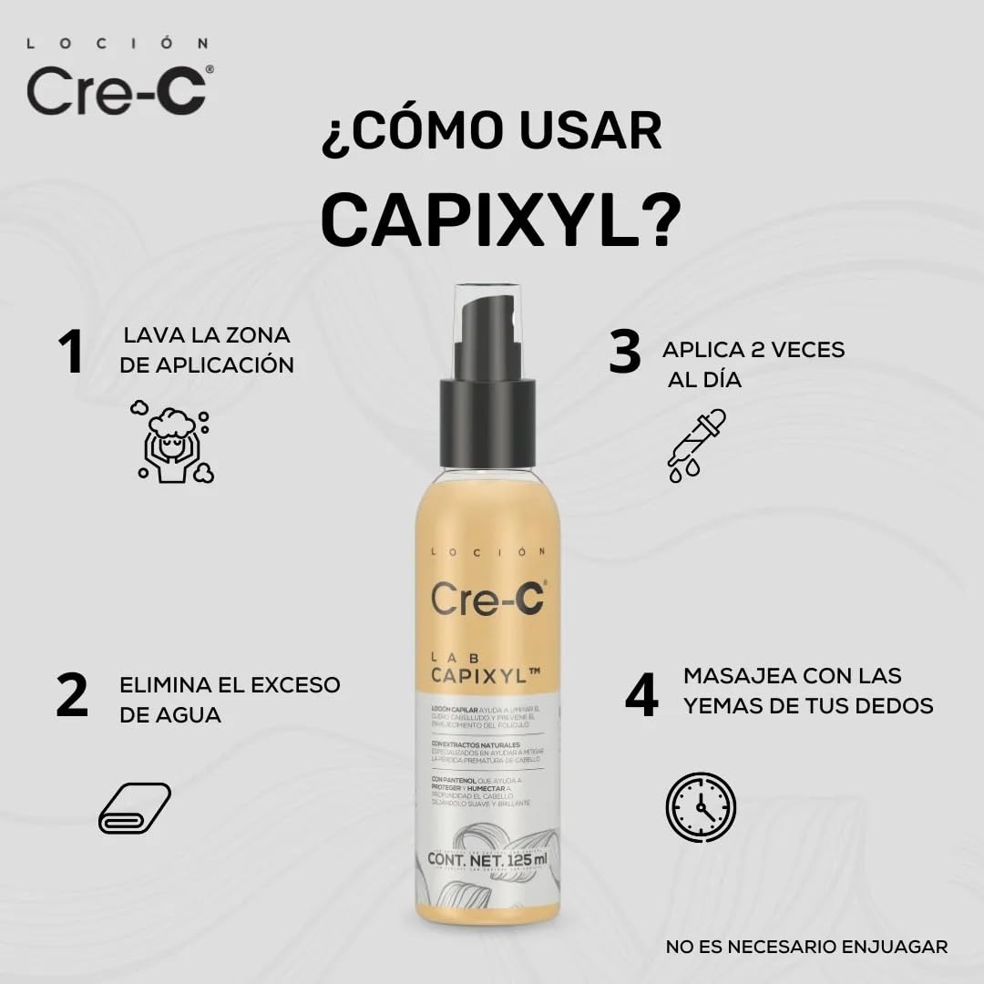 Loción Regeneradora Capilar Cre-C Lab Capixyl Con Extractos Naturales Anticaída Previene Envejecimiento