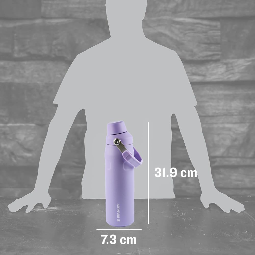 Botella Stanley IceFlow Aerolight 709 ml, con Tapa de Flujo Rápido, Aislamiento de Doble Pared, Mantiene Bebidas Frías, Termo Acero Inoxidable libre de BPA, Botella Stanley 24 oz, LAVENDER