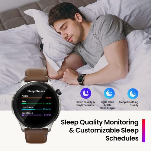 Amazfit GTR 4 Smartwatch con Amazon Alexa, Autonomía 14 Días, Pantalla AMOLED HD, 150 Modos Deportivos - Negro Super Speed