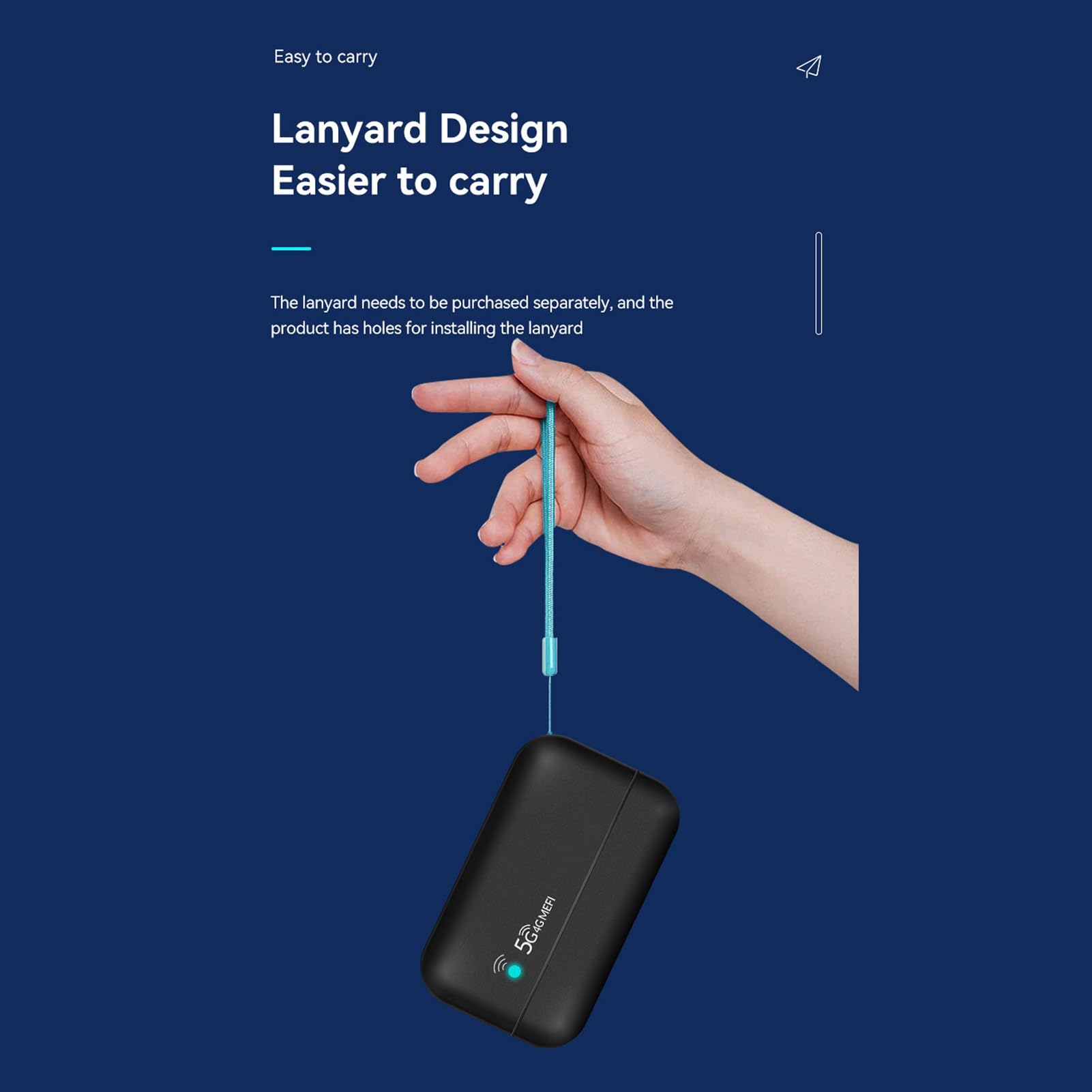 Router WiFi Móvil Zyyini Blanco Hotspot 4G LTE con Ranura SIM para 10 Usuarios