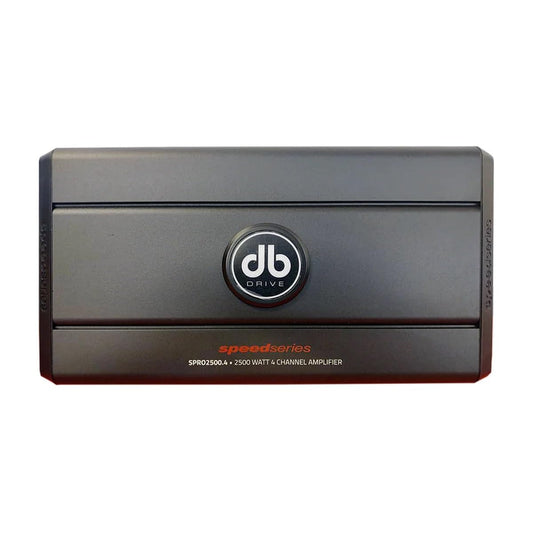 DB Drive - Amplificador 4 Canales SPRO2500.4 2500 Watts Clase AB 2 Ohms Speed Series