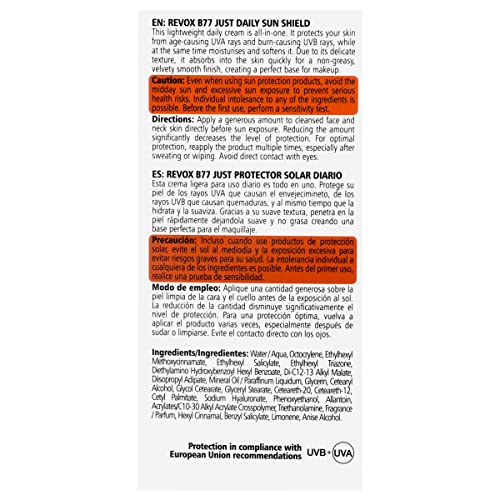 Protector Solar Hidratante Revox B77 SPF50 30ml