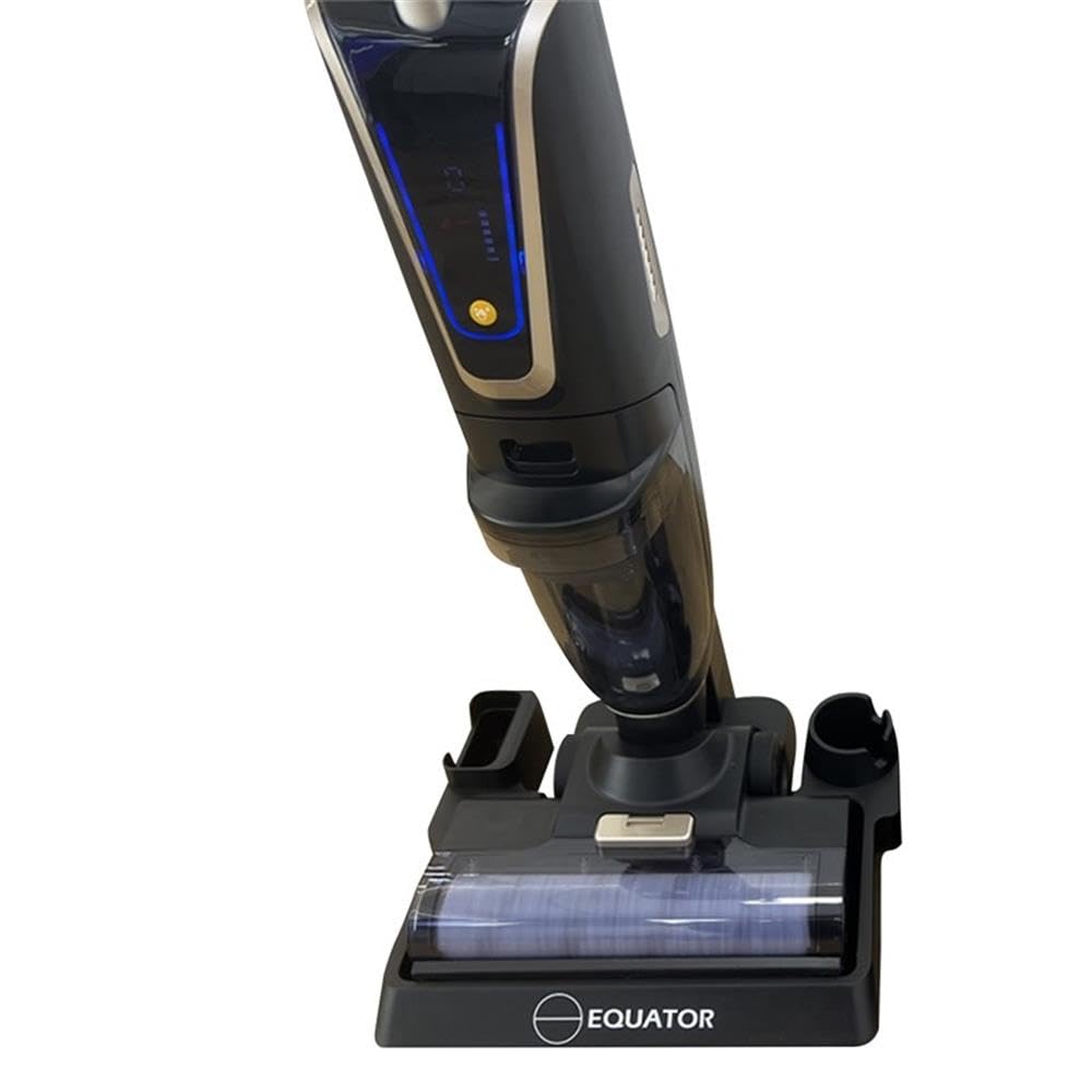 Aspiradora Equator Negro 3 en 1 con Barredora y Fregona Autolimpiante