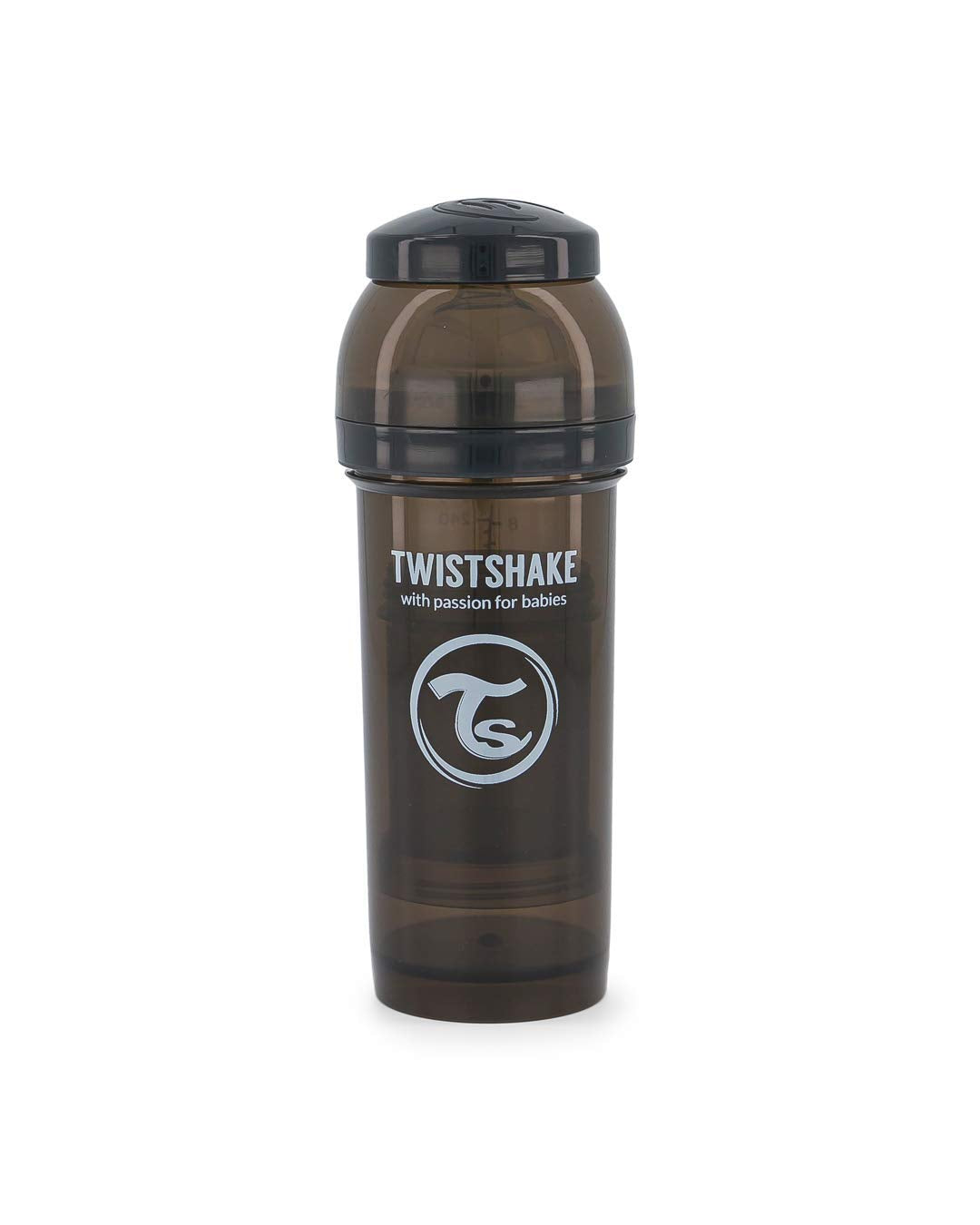Biberón Twistshake Anticólicos 260 ml Silicona Flujo Medio 2+ Meses Libre de BPA para Lactancia Normal