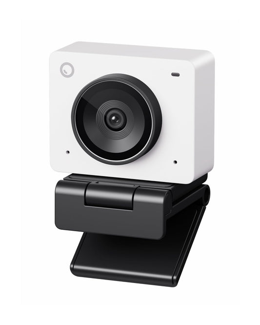 Cámara Web OBSBOT Meet 2-4K Blanco Nube con AI Encuadre y Autoenfoque para Streaming y Reuniones