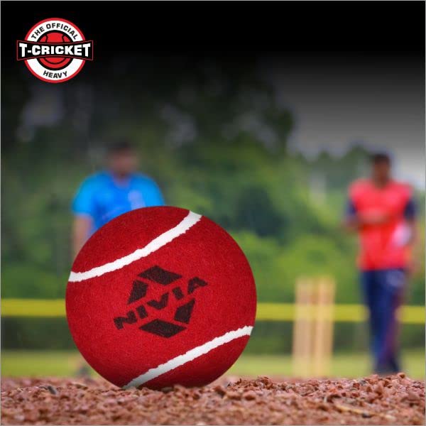 Pelota de Cricket Nivia Roja Pesados Pack de 6