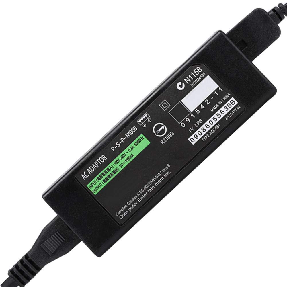 Adaptador de Corriente ASHATA Negro Carga Rápida DC 5V/1500mA con Cable USB 2 en 1