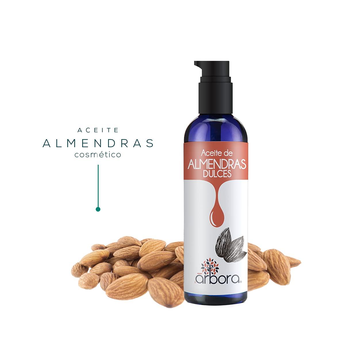 Kit Hidratación y Tonificación: Aceite de ALMENDRAS + Tónico Facial TEA TREE - Ideal para piel grasa. Refresca, calma e hidrata la piel. SIN Parabenos, Siliconas, Colorantes, Alcohol ni Fragancia Artificial. 90 ml. / 125 ml. Árbora