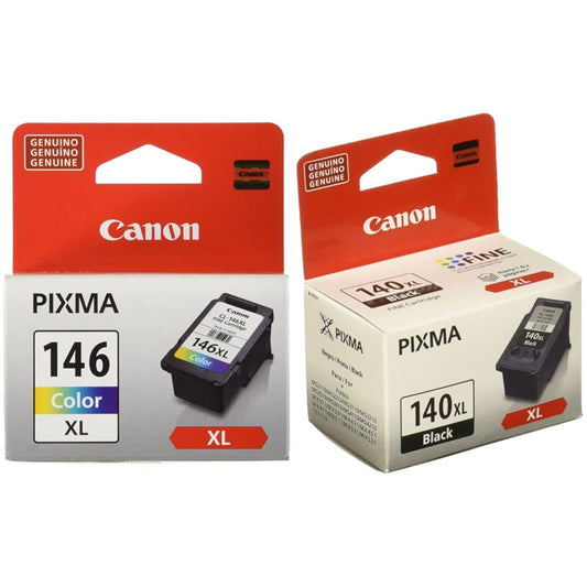 Canon Cartucho de Tinta PIXMA CL-146 XL de Color + Cartucho de Tinta PIXMA PG-140 XL Negro