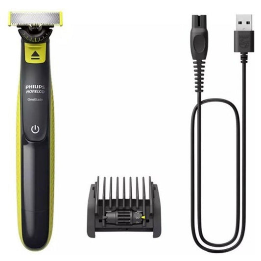 Recortadora Eléctrica Philips Norelco OneBlade Verde con Cuchilla Innovadora 360 y Peine Ajustable 5 en 1