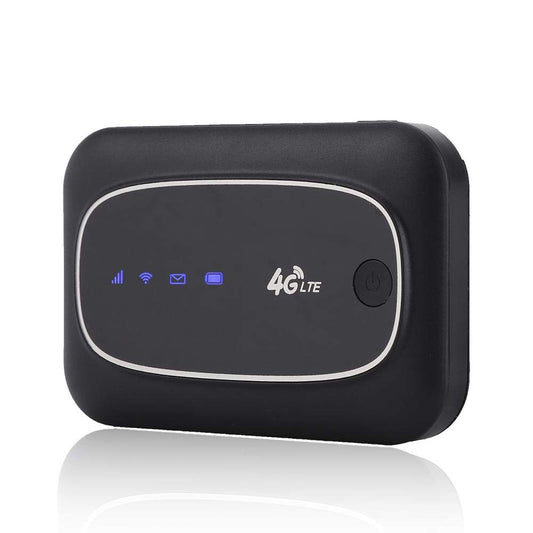 Hotspot WiFi móvil, Hotspot portátil, Mini módem WiFi 4G, Enrutador móvil inalámbrico WiFi Enrutador con pantalla de luces LED de 4 colores(Negro)