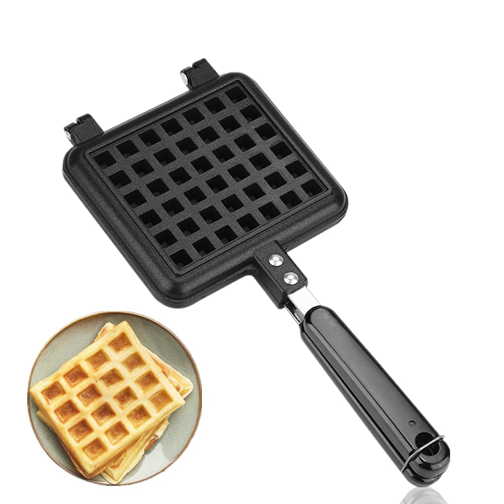 Waffle Maker Antiadherente Huevo, Cocina DoméStica Gas Antiadherente Waffle Maker Pan Molde Molde Placa De Cocina Herramienta De CoccióN Para Hornear
