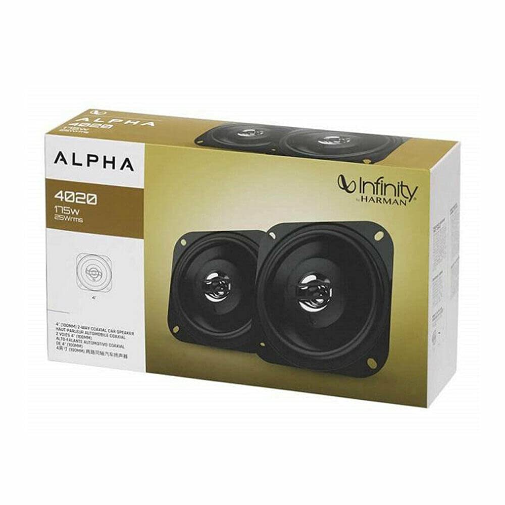 Infinity Alpha4020 - Altavoces coaxiales de Audio para Coche (100 mm, 2 vías, 175 W)