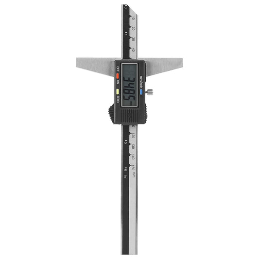Calibrador Vernier de Profundidad Digital, Herramienta de Medición, Acero Inoxidable de Alta Precisión, 0-150mm, 0,01mm