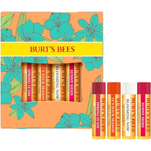 Burt's Bees set de regalo, Granada, Coco y pera, sandía, y mandarina, 4x4.25gr