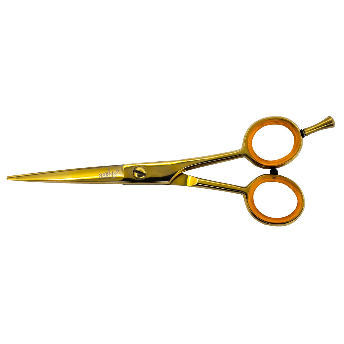 Kit De Tijeras Para Estilista/Barber/Peluquero 5.5" Aashta (dorado)