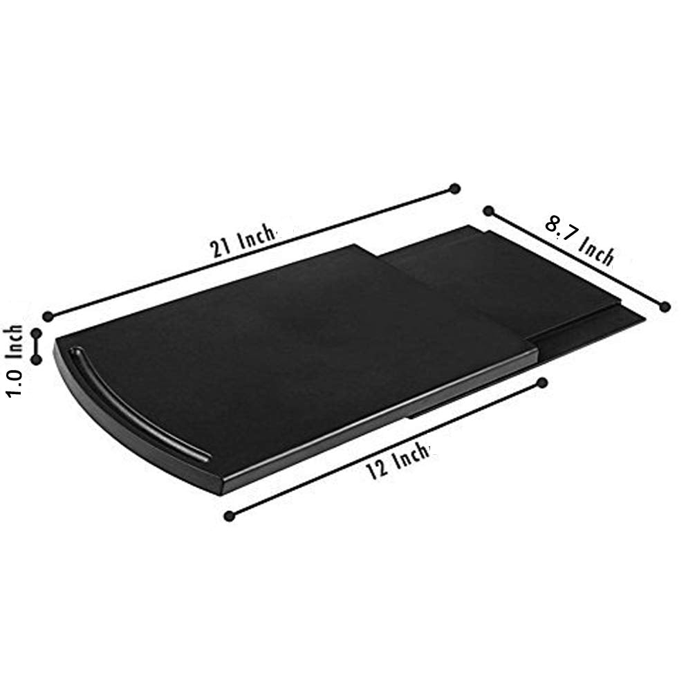 HauSun Práctica bandeja deslizante para cafetera, organizador de electrodomésticos de cocina, soporte para freidora de aire, licuadora, mezclador de soporte, procesadores de alimentos, 1 juego