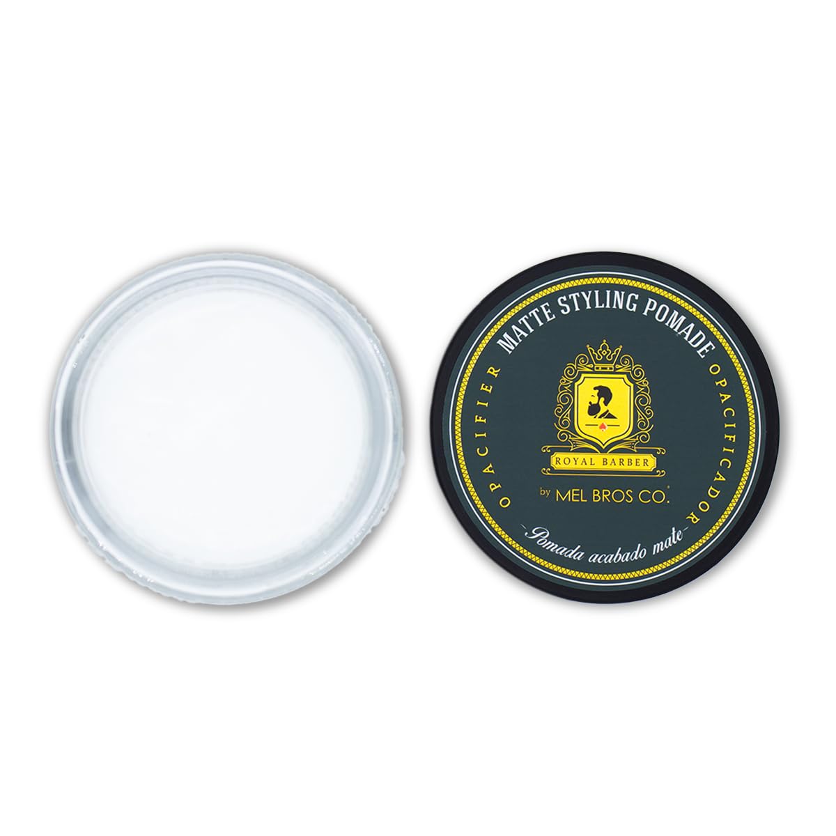 MEL BROS CO. - ROYAL BARBER Hair Styling Pomade - Pomada para estilizar Cabello (4oz / 118 ml, Mate)