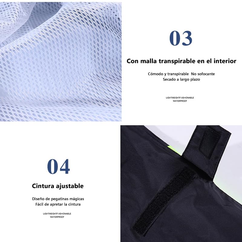Traje Impermeable SINOLL Reflectante Motocicletas para Hombre y Mujer