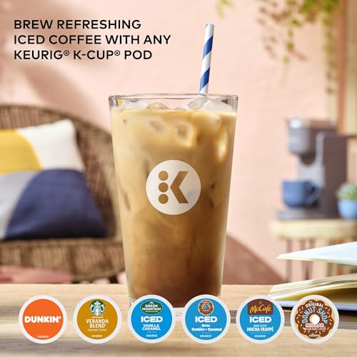 Keurig - Cafetera helada, cafetera helada K-Cup de una sola porción, con capacidad de café caliente y frío, prepara cualquier cápsula K-K-CP, gris