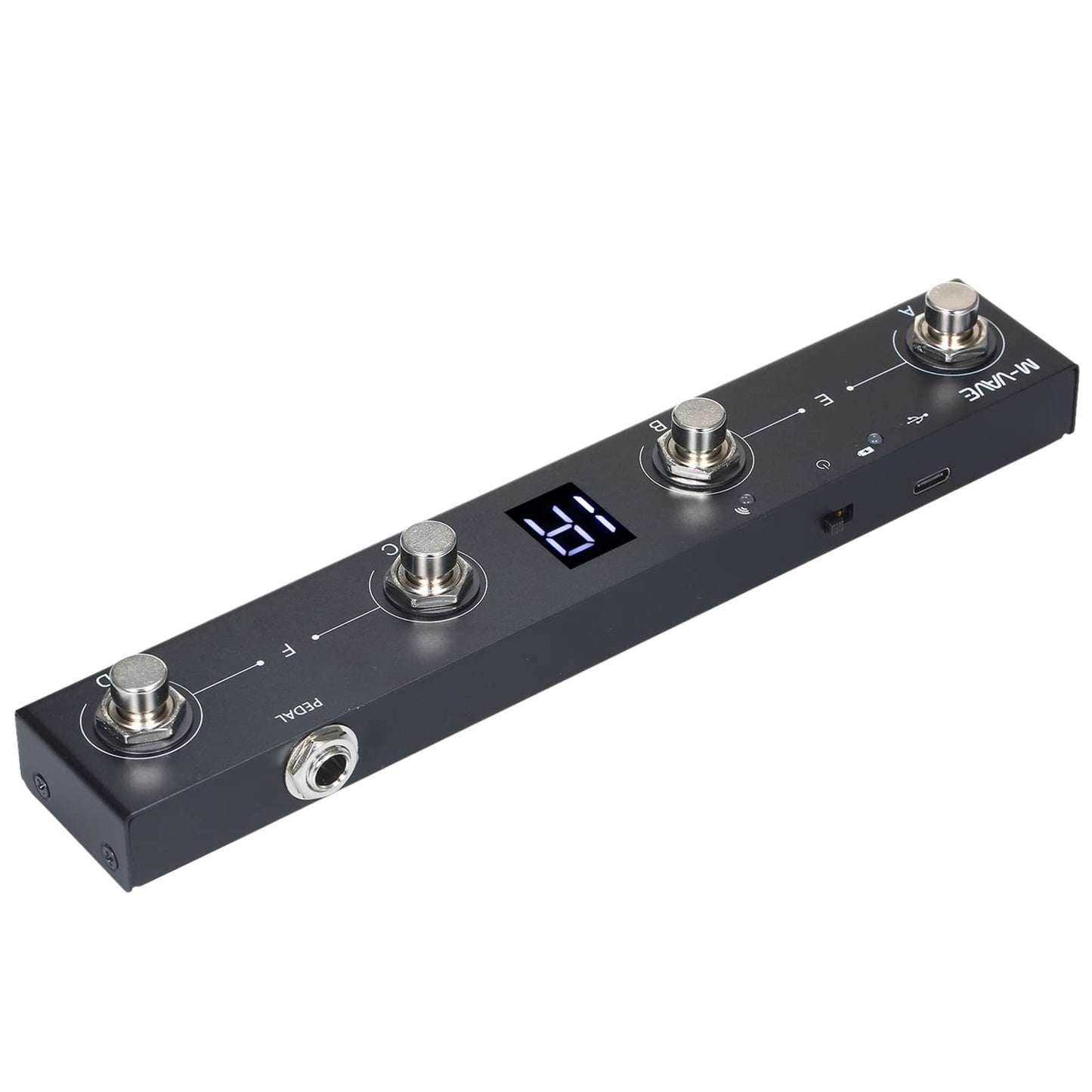 BHCASE midi controller, Controlador MIDI inalámbrico recargable 4 botones Controlador de pie MIDI portátil Control de la aplicación del pedal,midi controller