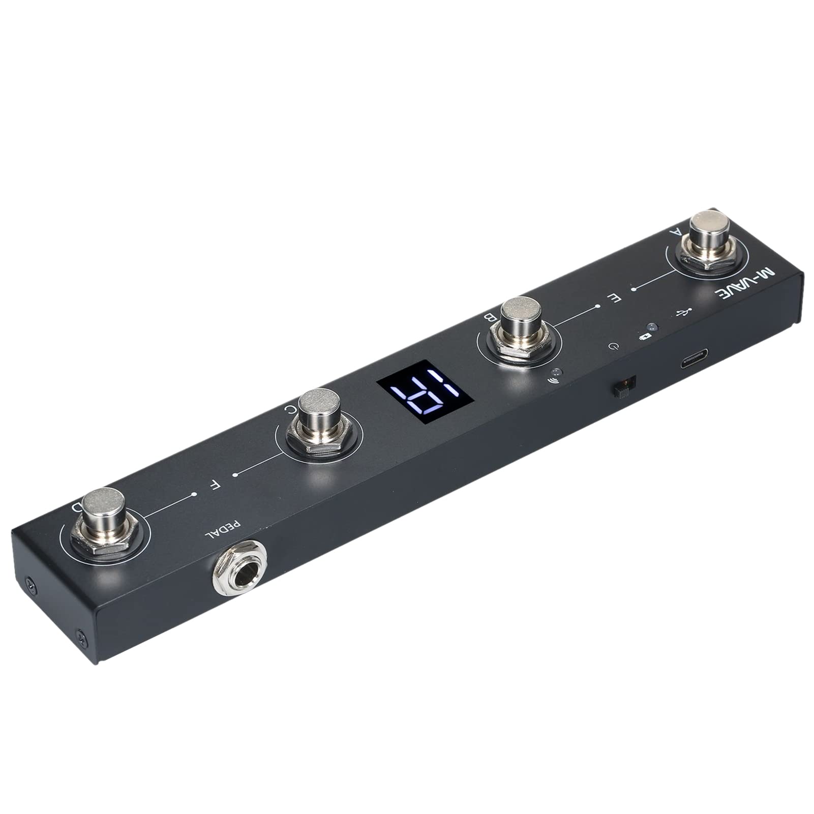 BHCASE midi controller, Controlador MIDI inalámbrico recargable 4 botones Controlador de pie MIDI portátil Control de la aplicación del pedal,midi controller