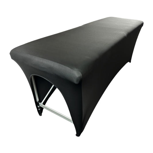 Funda de cama de spa para extensión de pestañas, funda de cama TopBuy, excelente para una mesa de pestañas o cama de masaje (negro)