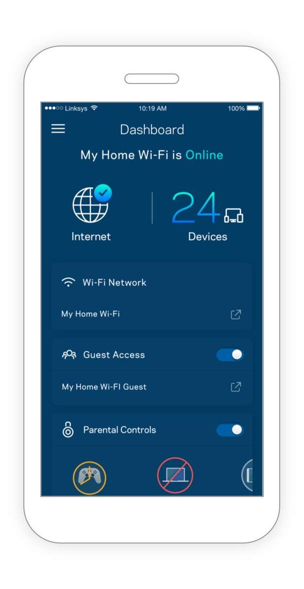 Linksys Velop - Sistema de Malla Inteligente WiFi para Todo el hogar, Funciona con tu Sistema Velop para Extender el Rango y la Velocidad (Reacondicionado)