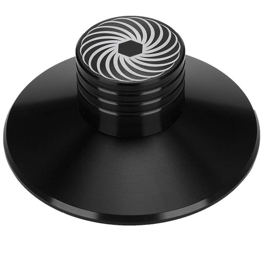 Estabilizador de Discos Alumino Negro Giratorio para LP y Vinilo