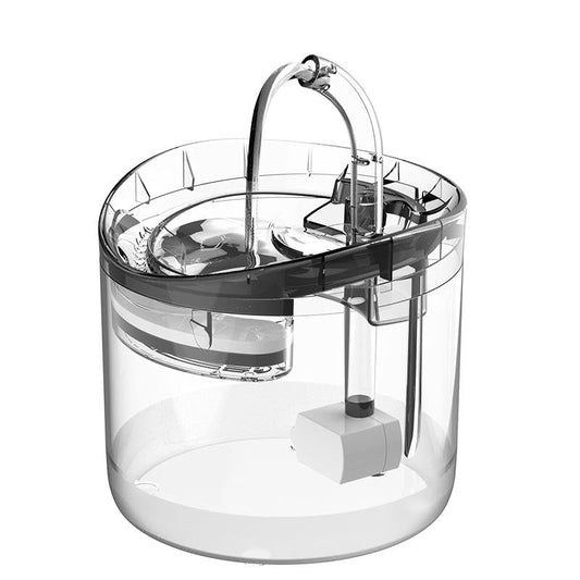 Bebedero Premium Oxbow Transparente con Filtro Triple y Bomba Ultra Silenciosa de Bajo Voltaje para Gatos y Perros Pequeños