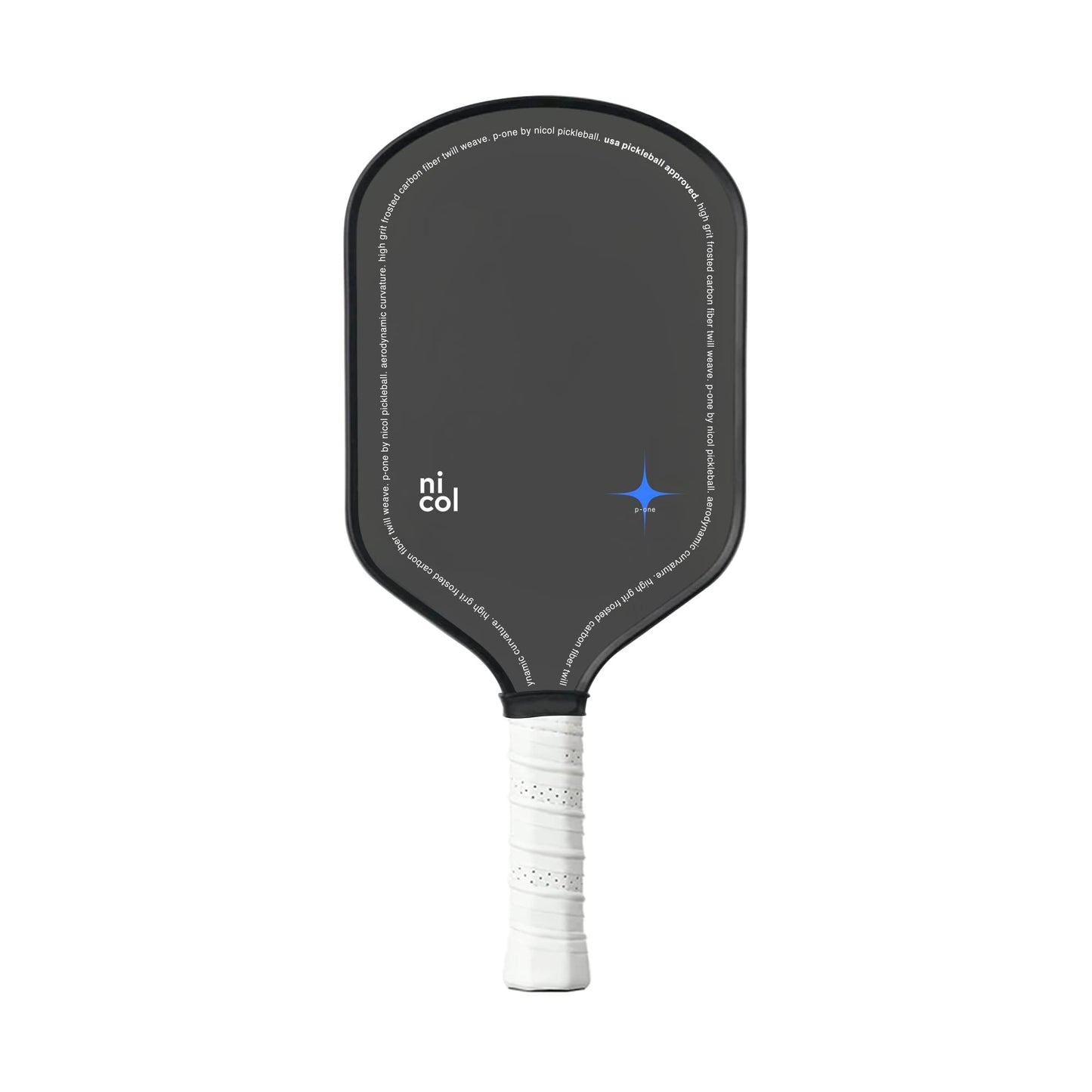 Paleta de Pickleball Nicol Pickleball Alargada Fibra de Carbono Japonesa Premium para un Giro y Control perfectos para Hombre y Mujer