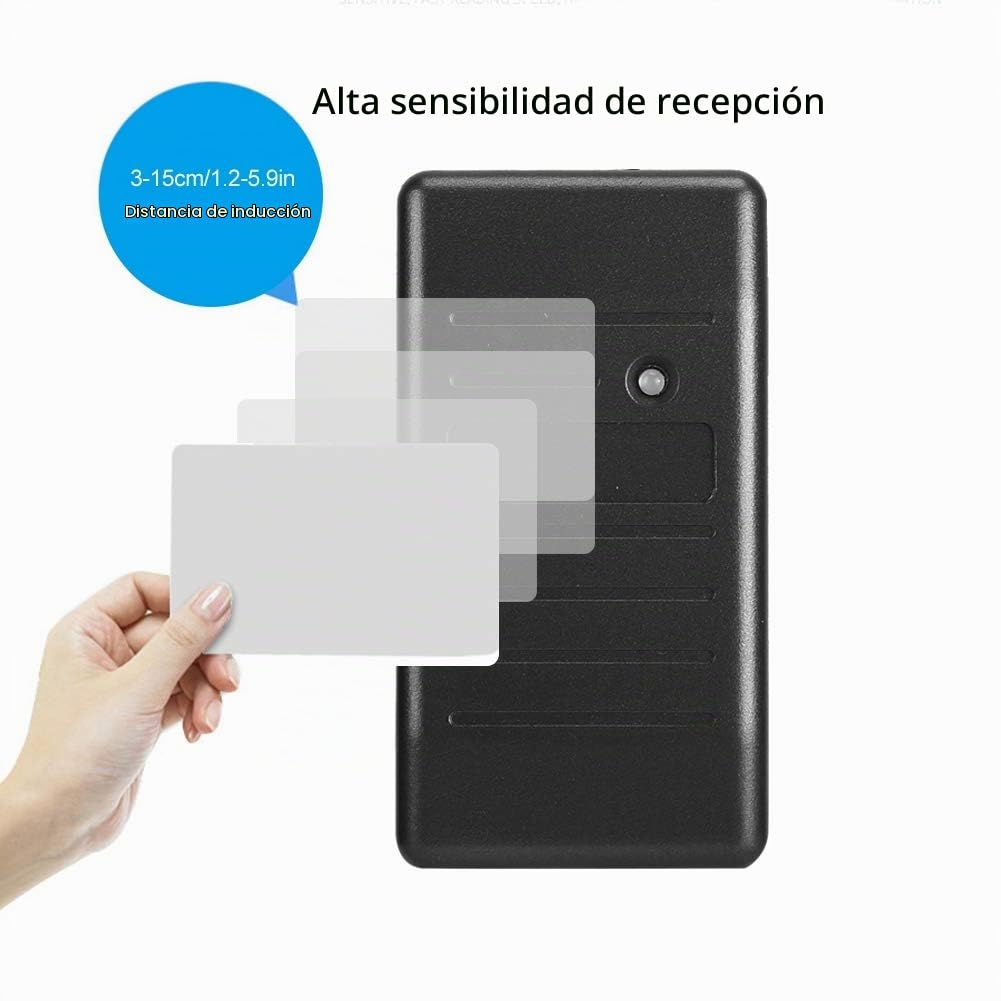Lector de Tarjetas Xinwoer Negro RFID 26/34 Resistente al Agua 125Khz