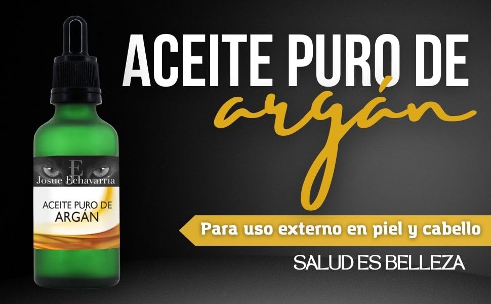 Kit de 3 Frascos de Aceite de Argán Orgánico 50ml para Hidratatión de Piel y Cabello - 100% Natural - Sin Químicos - Mejora la Belleza y Salud de tu Piel y Cabello - ¡Aprovecha sus Beneficios Eco-friendly!