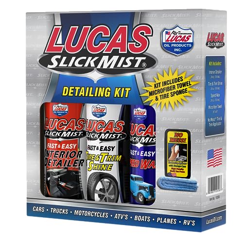 Lucas Oil 10558 Kit Completo de Detallado Slick Mist, 3 Piezas