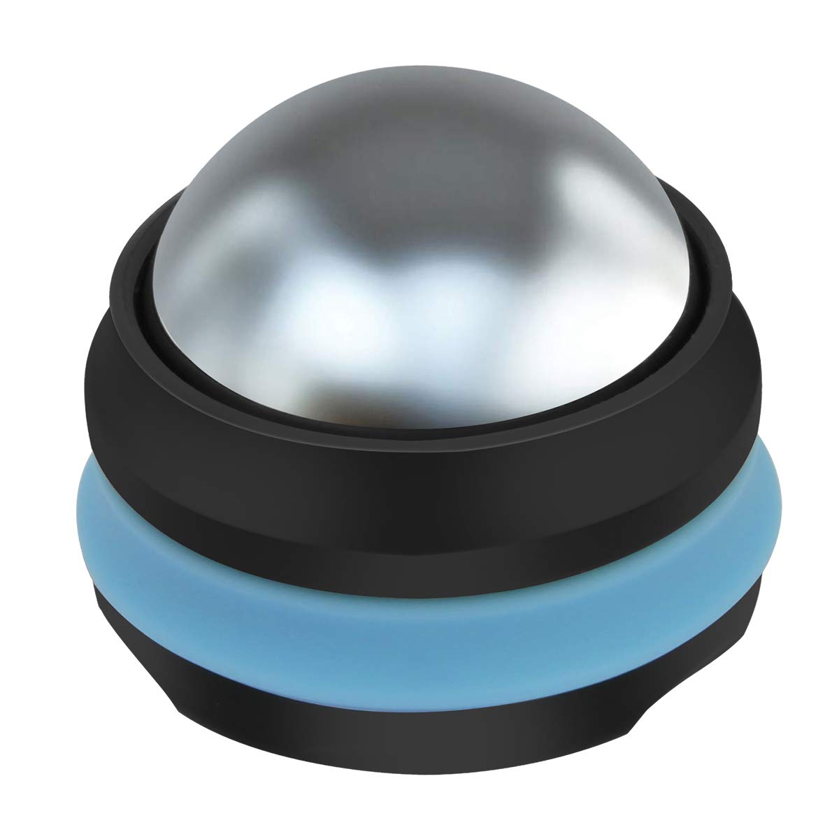 Rodillo de masaje en frío, alivio de terapia de frío, bola de gel extraíble, alivio del dolor de tejido profundo, gran herramienta para dolor de espalda/cuello, recuperación de músculos e inflamación (negro)