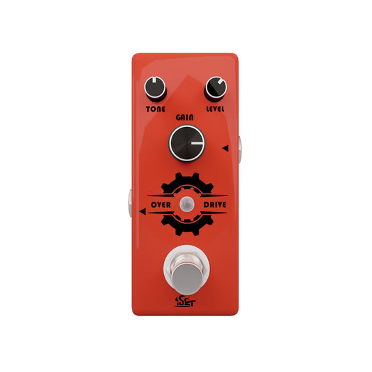 ISET Overdrive Pedal de guitarra para guitarra eléctrica bajo y True Bypass