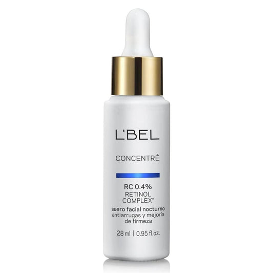 L'BEL - Concentré Sérum Facial 0,4% Complejo Retinol Complex 28 ml, para Reducir Arrugas Profundas y Mejorar Firmeza, Suero Facial Nocturno, Estimula Producción de Colágeno, Efecto Regenerador
