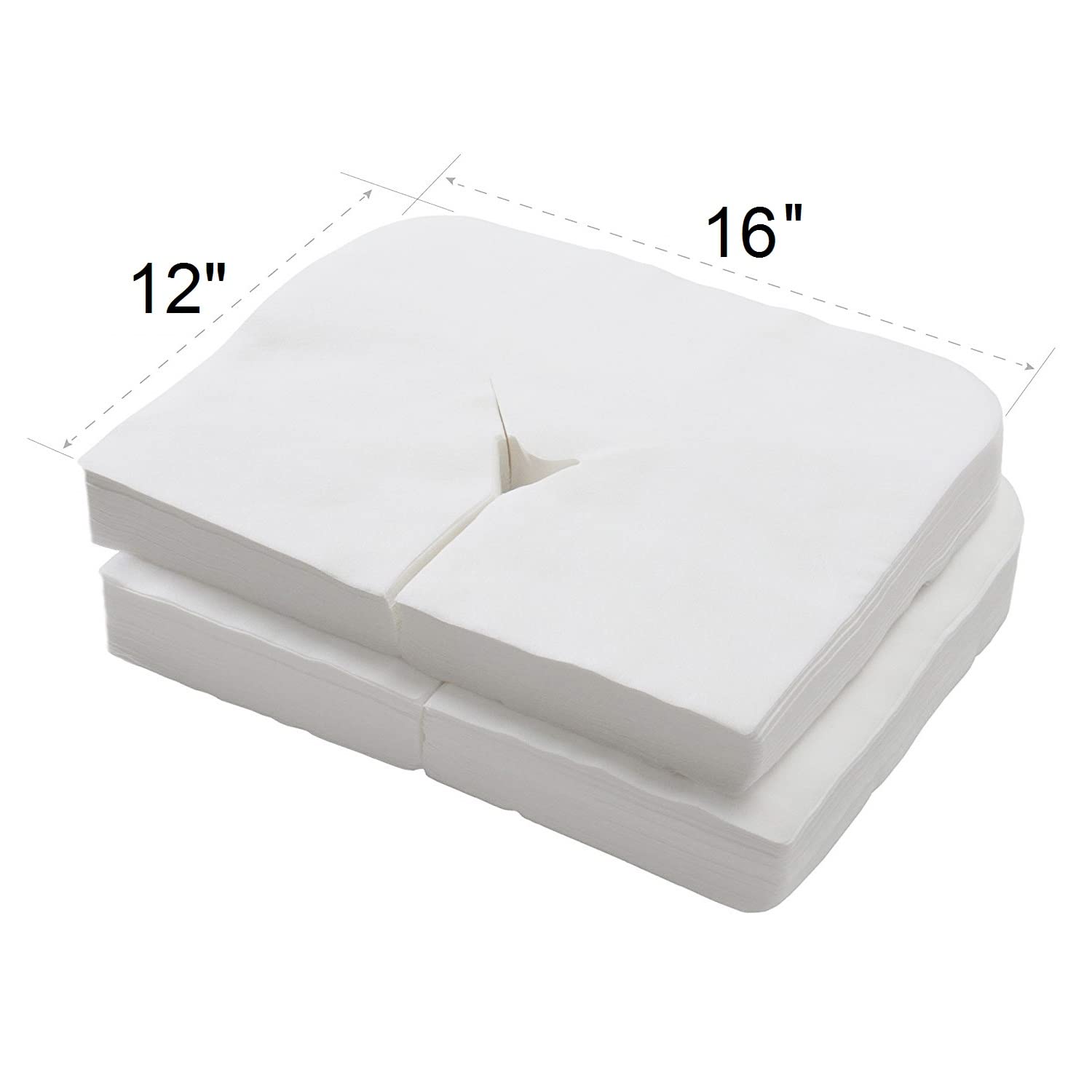 Fundas Desechables para Reposacabezas de Masaje ZMDREAM Blanco