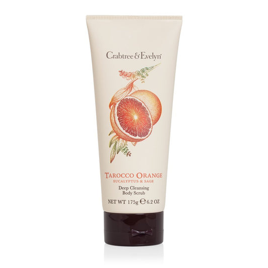 Crabtree & Evelyn Deep Cleansing Body Scrub Tarocco Orange Eucalyptus and Sage, 6.2 oz