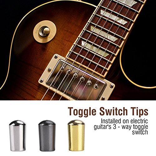 3 Puntas Interruptor Guitarra, Perilla Palanca 3 Vías Punta Cobre Guitarra Eléctrica para Músicos Profesionales y Principiantes