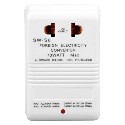 Transformador Convertidor de Voltaje Walfront Enchufe CN para Viaje 70W 110V a 220V 240V