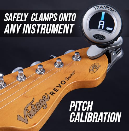 SNARK ST-8 - Afinador de guitarra recargable de titanio (ST8-TITANIUM)