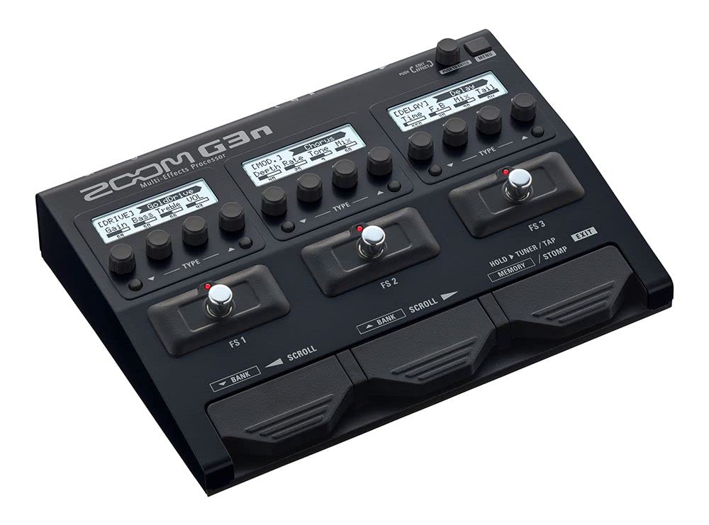 Pedal de Procesador Multiefectos Zoom G3n con Más de 70 Efectos y Modelado de Amplificador para Guitarra