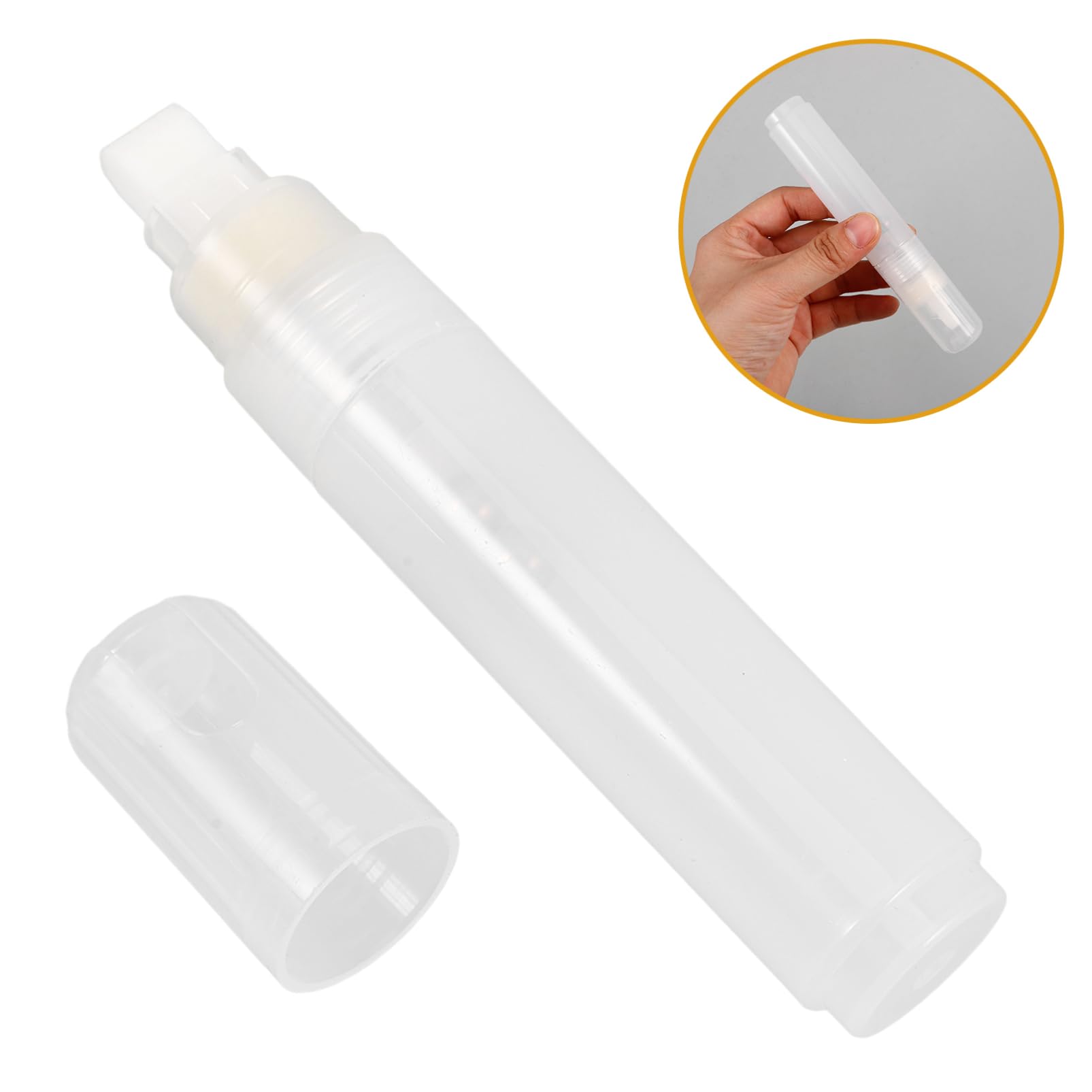 DIYEAH Rotulador De Pintura Acrílica Recargable Marcador De Graffiti De Cabeza Plana De Acrílico Vacío Bolígrafo De Pintura Rellenable Para Pintura De Roca Madera Cerámica Dibujo