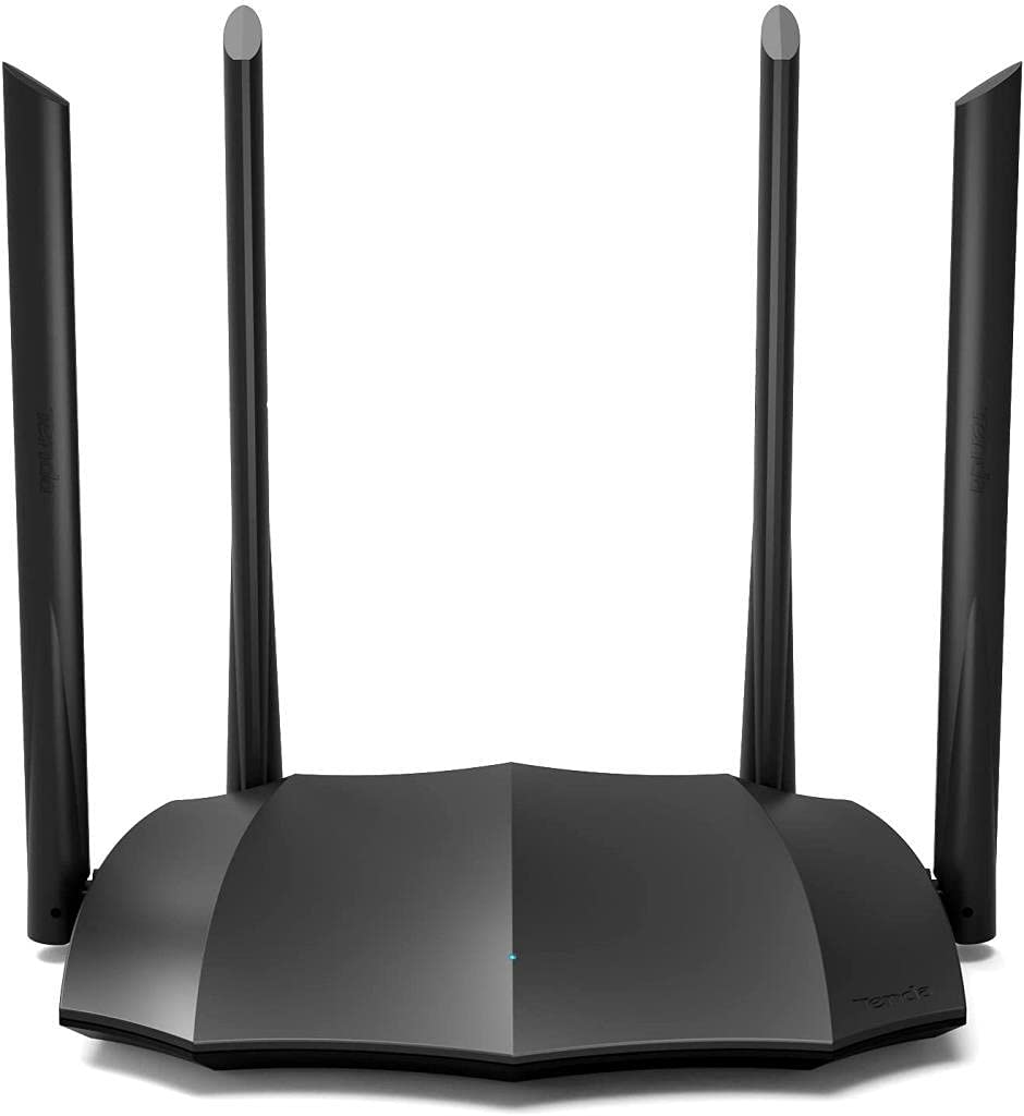 Router Inalámbrico Tenda AC8 AC1200 Doble Banda con Antenas Externas Gigabit y Modo Punto de Acceso